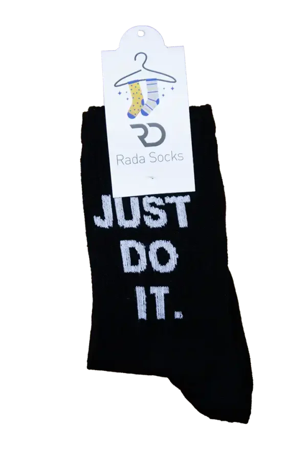 جوراب طرح JUST DO IT ساق بلند